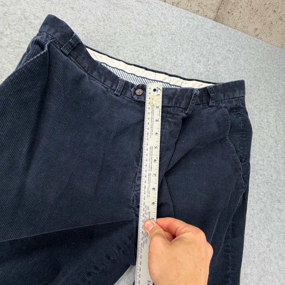 Lauren Ralph Lauren Mens Navy Blue Corduroy Straight Leg Pants 37x30 Classic - Picture 4 of 8